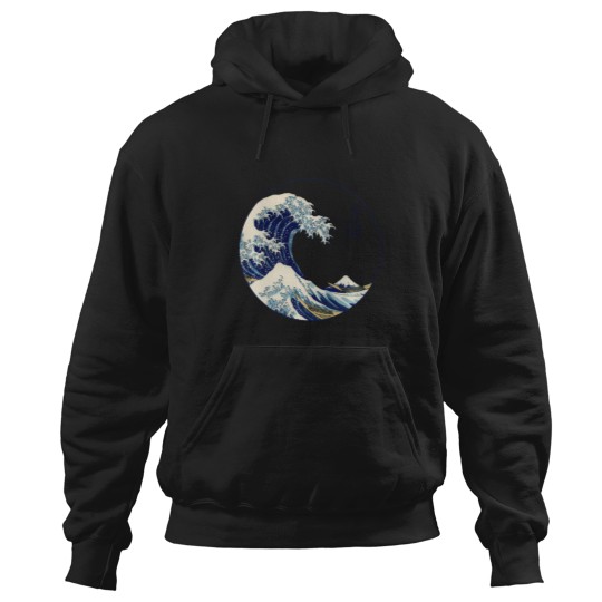Discover The Great Wave Off Kanagawa By Hokusai Hoodies