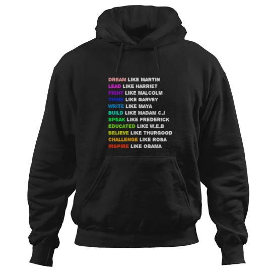 Discover Dream Like Martin Lead Like Harriet Women Black History Gift Hoodies