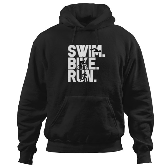 Discover Triathlon Triathlete Swimming Cycling Running Hoodies