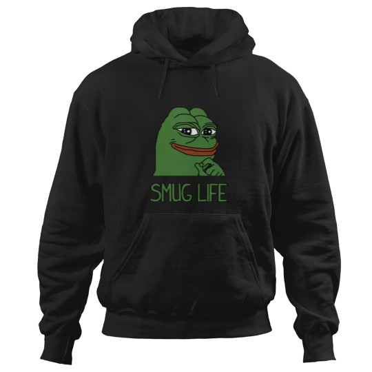 Discover PEPE FROG SMUG LIFE SHIRTS + MORE Hoodies