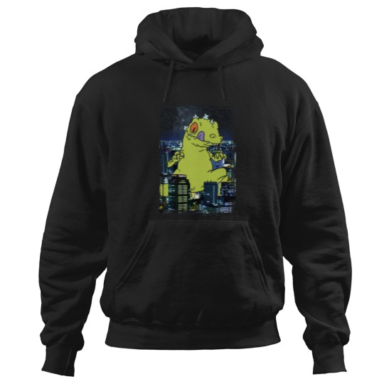 Discover Rugrats Reptar City Rampage Portrait Hoodies