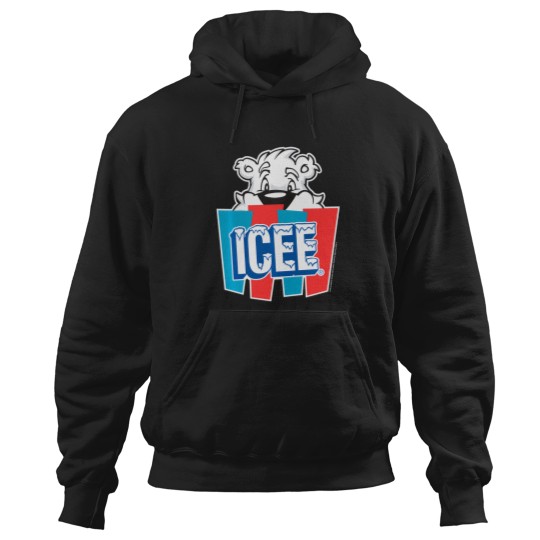 Discover Icee Bear Peeking Behind Logo Hoodies