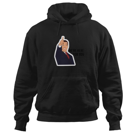 Discover Tom Succession Tv Show WeRe Here For You Hoodies