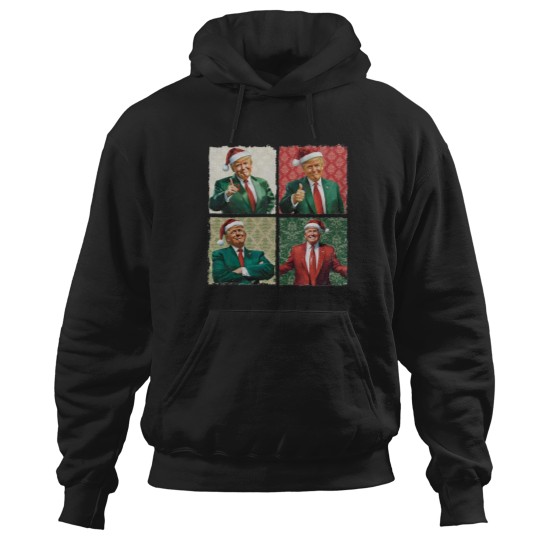 Discover I'll Be Home For Christmas, Trump santa hat merry christmas Hoodies