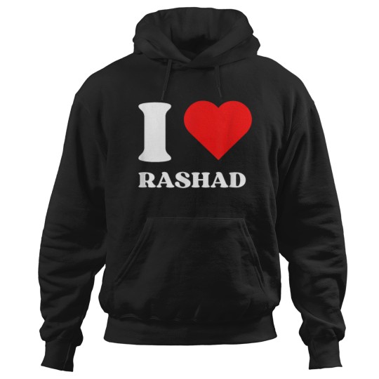 Discover I Love Rashad I Heart Rashad Name Y2k Valentines Day Hoodies