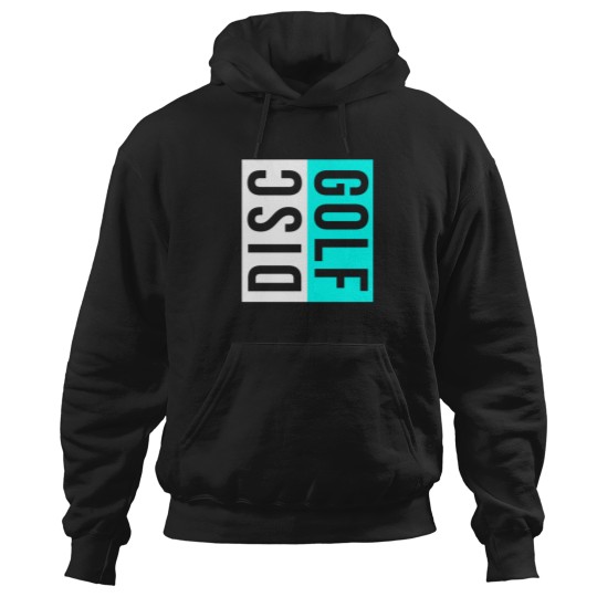 Discover Disc Golf White And Blue Modern Minimalist Hoodies