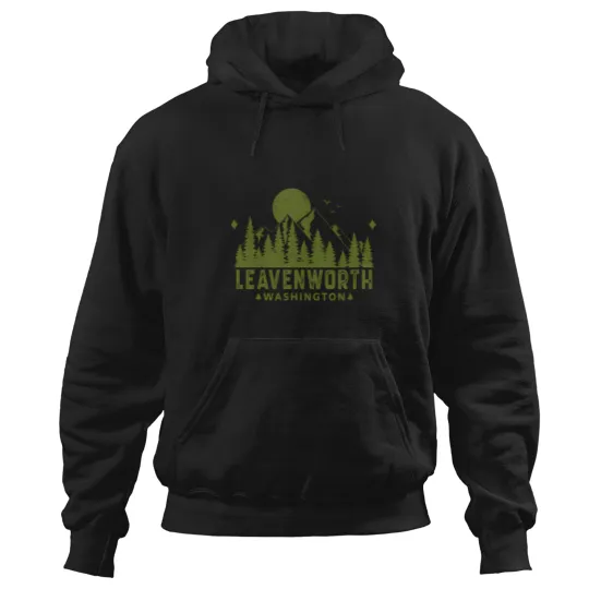 Discover Leavenworth Washington Mountain Sight Hoodies