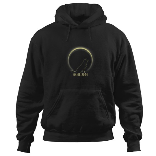Discover Total Solar Eclipse Golden Retriever Lover April Hoodies