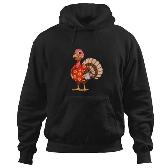 Discover Turkey Hawaiian Thanksgiving Turkey Funny Hawaii Hoodies