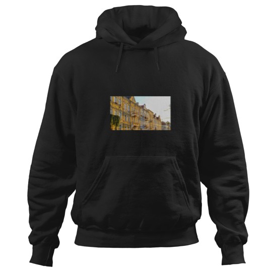 Discover Czech Republic, Teplice, View of Picturesque Old Town in the Czech Republic Hoodies