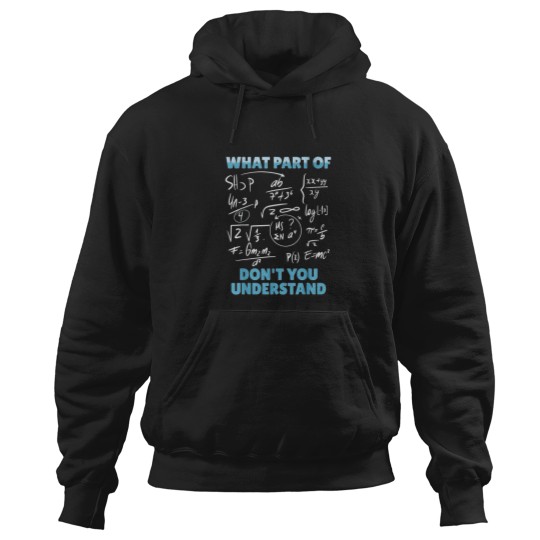 Discover What Part Of Dont You Understand Funny Mathemati Hoodies