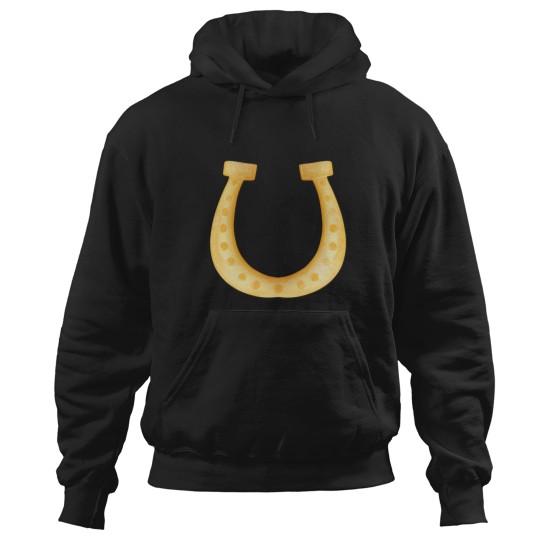 Discover Watercolor Horseshoe Painting Clip Art St Patricks Illustration Hoodies