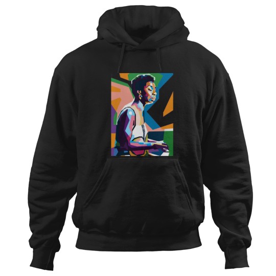 Discover An Abstract Geometric of Nina Simone Hoodies