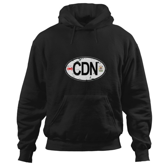 Discover Canada Oval Country Code Decal Active T-Shirt Hoodies