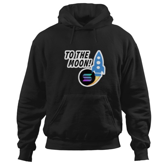 Discover Solana to the moon Hoodies