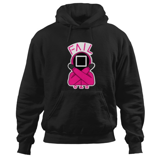 Discover Squid Cosplay Pink Soldier Fail 650 Hoodies