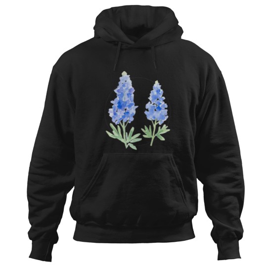 Discover Watercolor Bluebonnets Hoodies