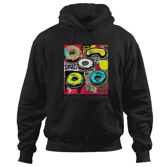 Discover donut grafi art pop design costume kids women men Hoodies