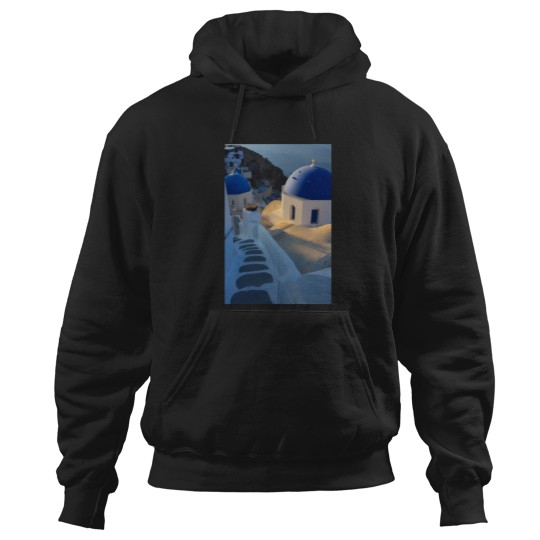 Discover Santorini Sunrise Steps Greek Islands 1396 Hoodies