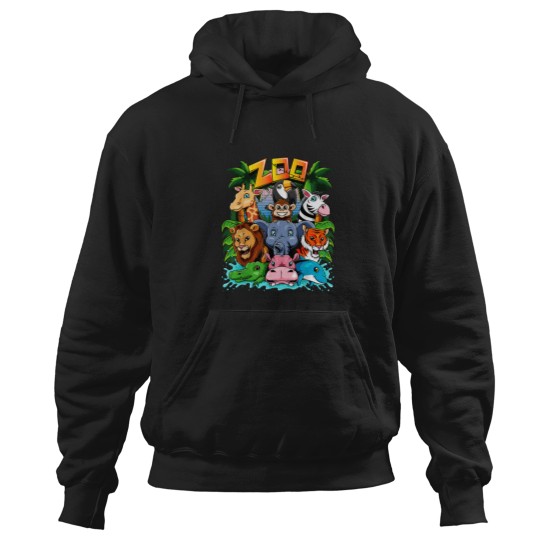 Discover Zoo Animal Shirt Kids Boys Girls Teacher School Hoodies