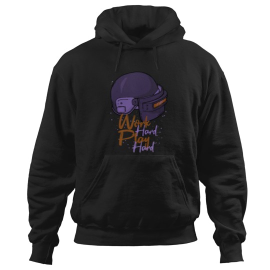 Discover Work hard play Hoodies