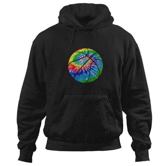 Discover Basketball Tie Dye Shirt Rainbow Trippy Hippy Hi Hoodies