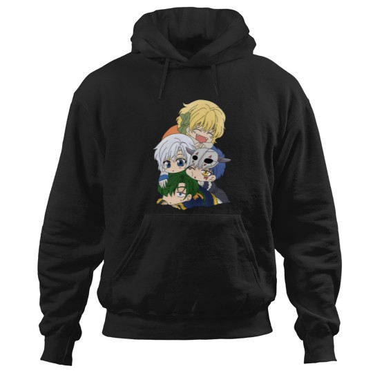Discover The Four Dragon Warriors Chibi Hoodies