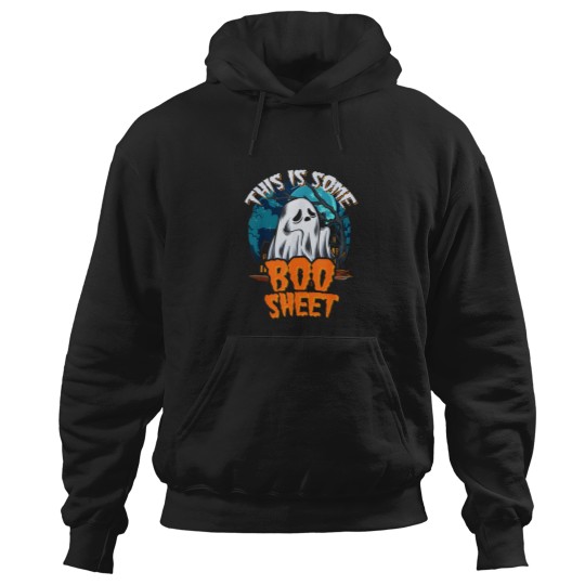 Discover This Is Some BooSheet Halloween Ghost Costume Me Hoodies