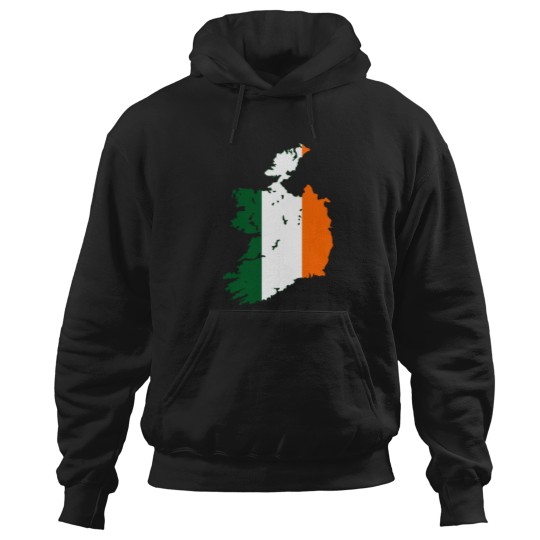 Discover Flag Map of Ireland Hoodies