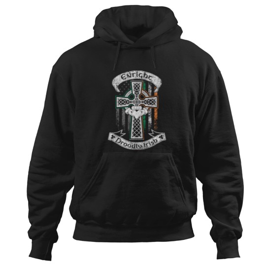 Discover Enright family Irish Americans - Usss flags - Ireland flags - claddagh ring - celtic Crosss vintages Hoodies