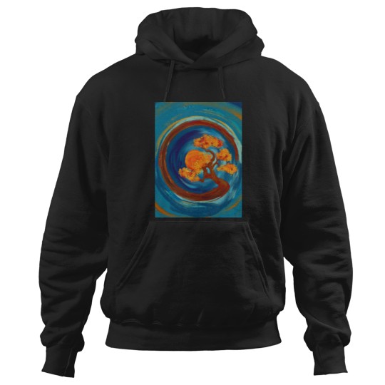 Discover Enso Zen circles and Bonsai Tree - impasto Hoodies