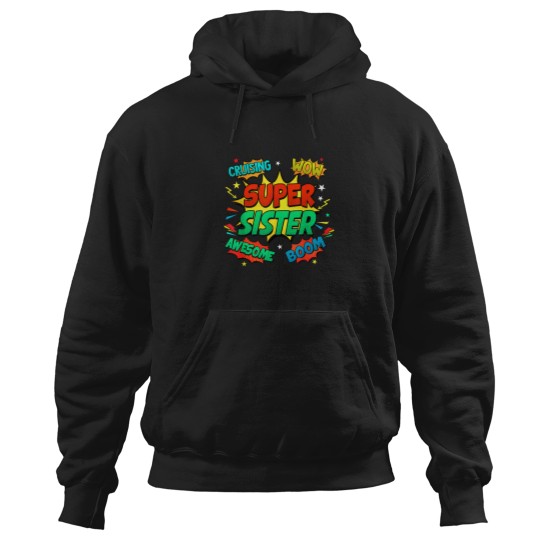 Discover Superhero Sister Costume For Women Comic Book Bi Hoodies