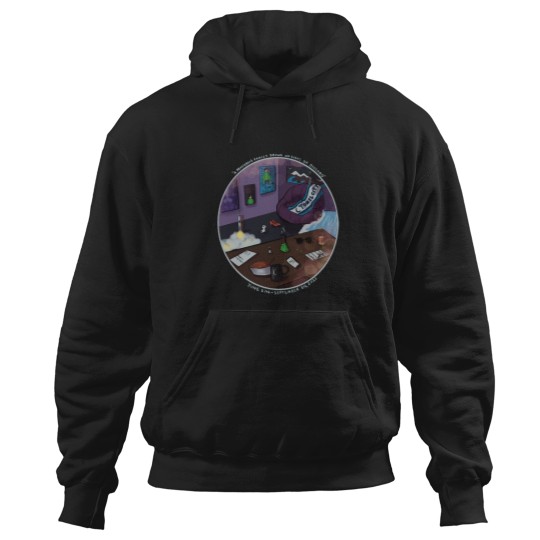 Discover A Prosperous Family--White Text Hoodies