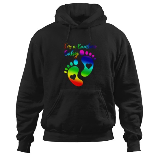 Discover I_m a Rainbow Baby Maternity T-  - Pregnancy Announcement - Maternity  - Rainbow Maternity - LGBT Maternity Hoodies