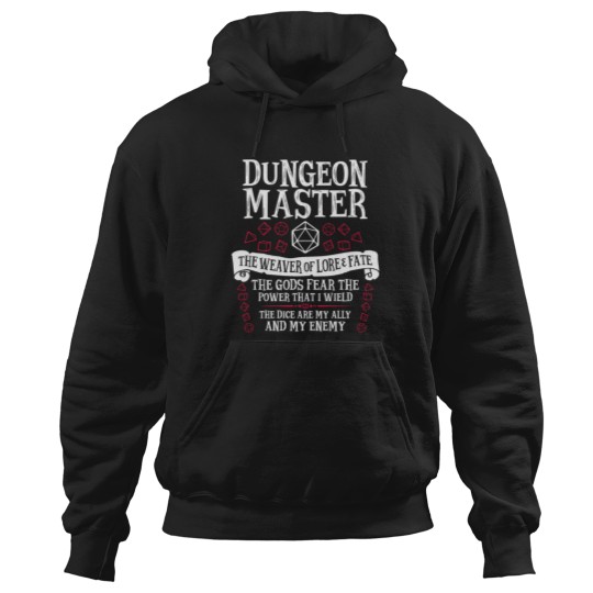 Discover Dungeon Master, The Weaver of Lore & Fate Hoodies