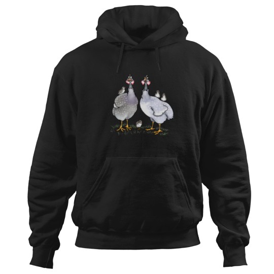 Discover Guinea fowl Family Hoodies