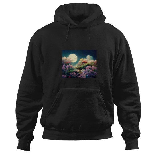 Discover Fantasy Landscape v14 by RudeKittenDesigns Hoodies