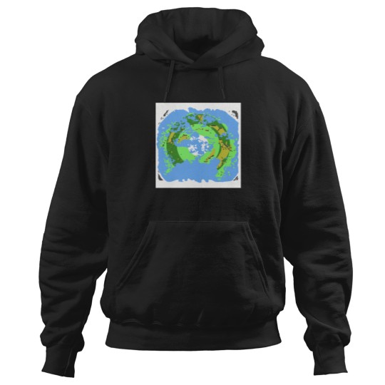 Discover North Pole Centred Fantasy Map 1743 Hoodies