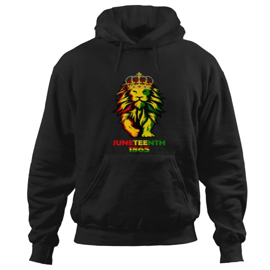 Discover junenth african american black lion 1865 king gifts s Hoodies