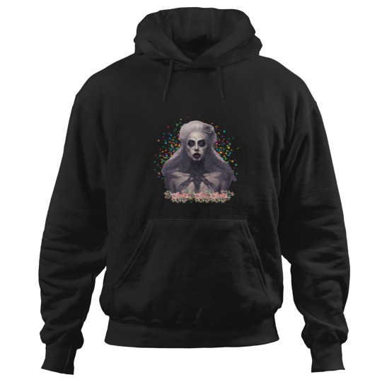 Discover Zombie Ld ga Flower Scene  Where Horror and Art Collide Hoodies