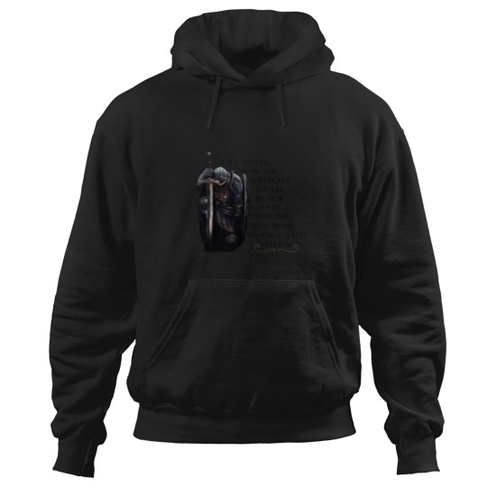 Discover A praying Knight Hoodies