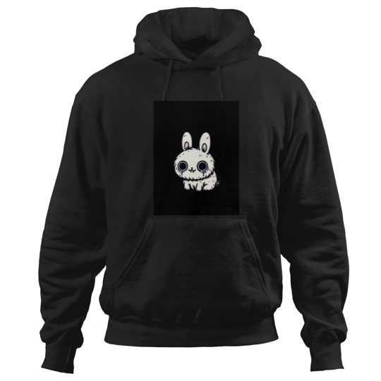 Discover Sad Bunny Illustration Graphic Hoodies