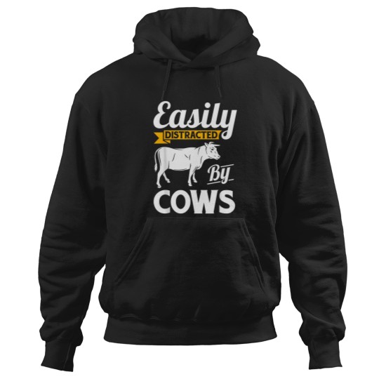 Discover Easily Distracted By Cows - Funny Cow Famers Gift T-Shirt The A Team Coffee Mug Hoodies