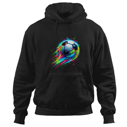 Discover Soccer Colorful Tie Dye Soccer Ball T-Shirt Hoodies