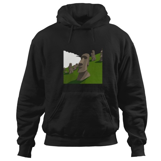 Discover eater iland moai tatue landmark deign vector Hoodies
