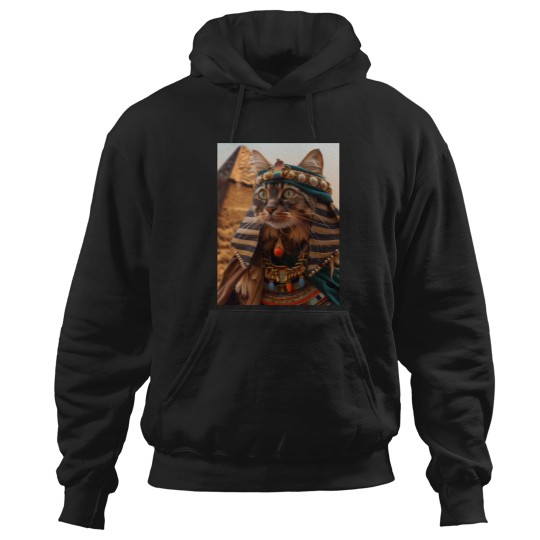 Discover Pharaoh Cat and Pyramid Hoodies