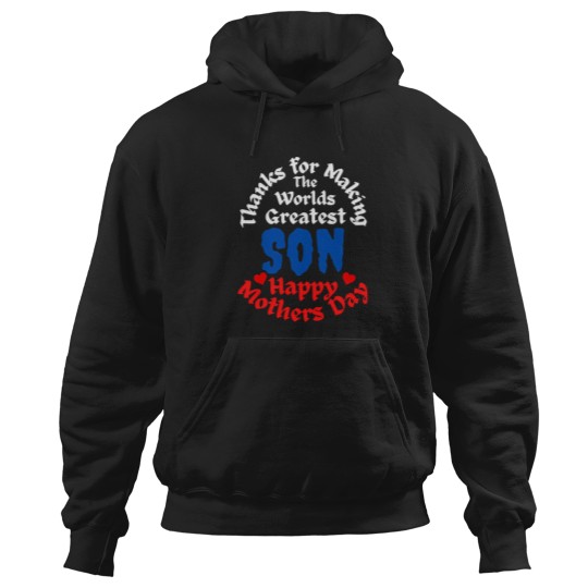 Discover Mothers Day Happy Mothers Day Worlds Greatest Son Hoodies