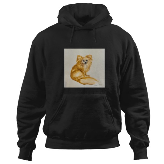 Discover Luna Long Haired Chihuahua Hoodies