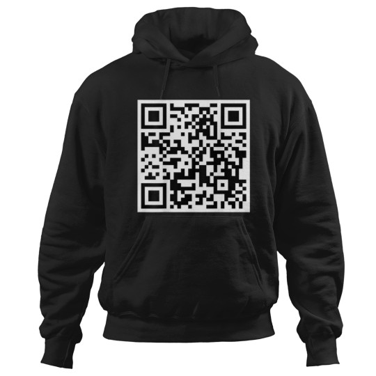 Discover Fu Qr Scan Code Sarcasm Humor Fu Back Print Hoodies