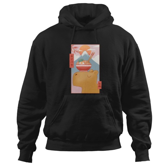 Discover Capybara And Ramen T-Shirt Hoodies